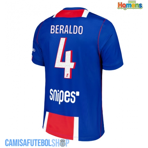 Camisa de time de futebol Paris Saint-Germain Lucas Beraldo #4 Replicas 1º Equipamento 2026-27 Manga Curta